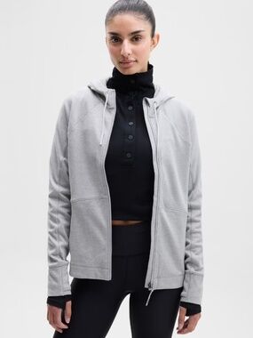 Athleta Unstoppable Fleece Lined Jacket Grey